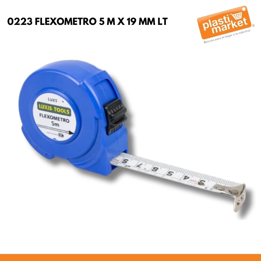 0223 FLEXOMETRO 5 M X 19 MM LT