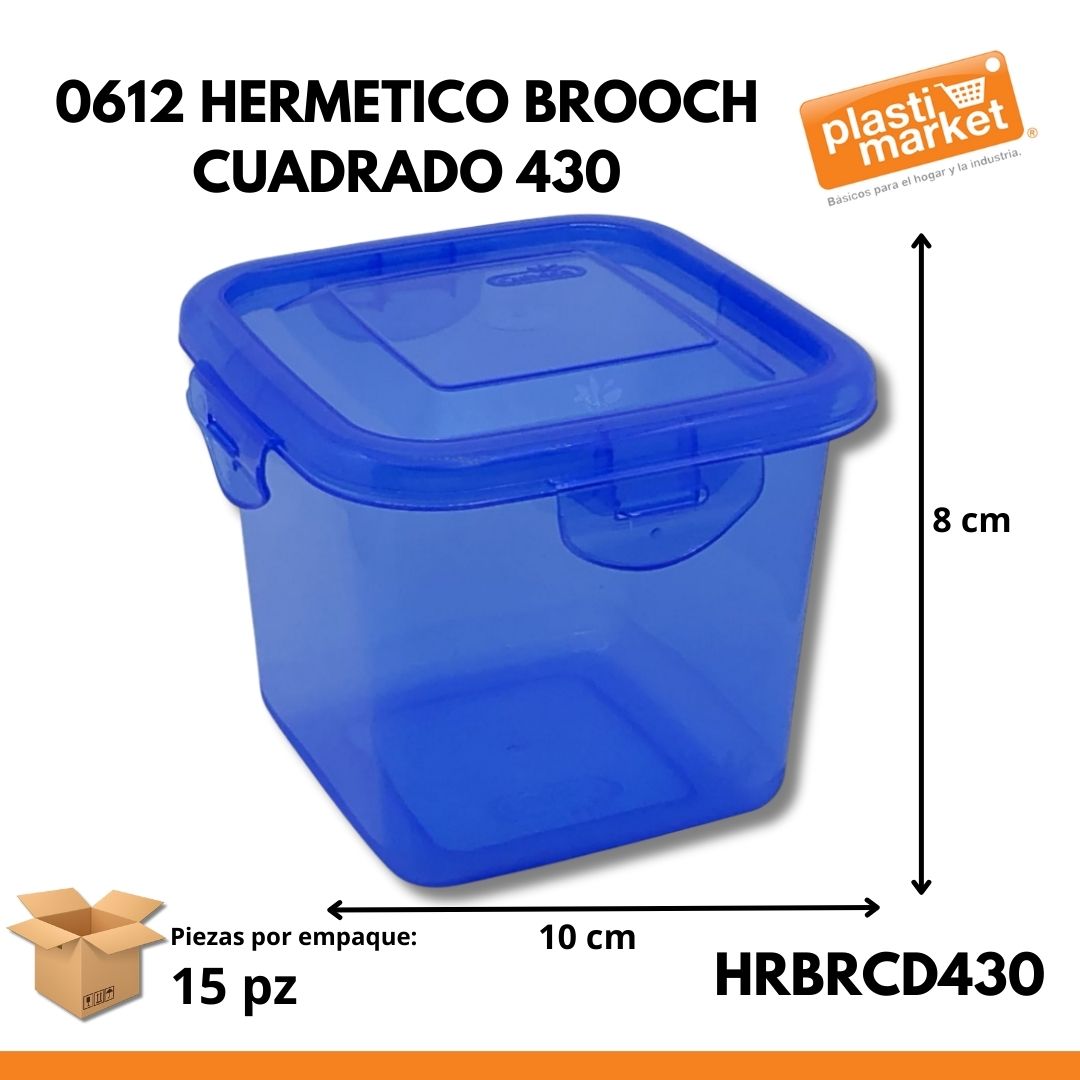 0612 HERMETICO BROOCH CUADRADO 430
