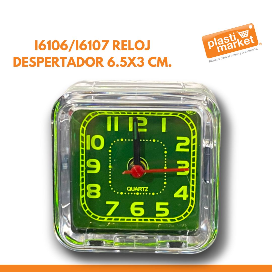 I6106/I6107 RELOJ DESPERTADOR 6.5X3 CM.