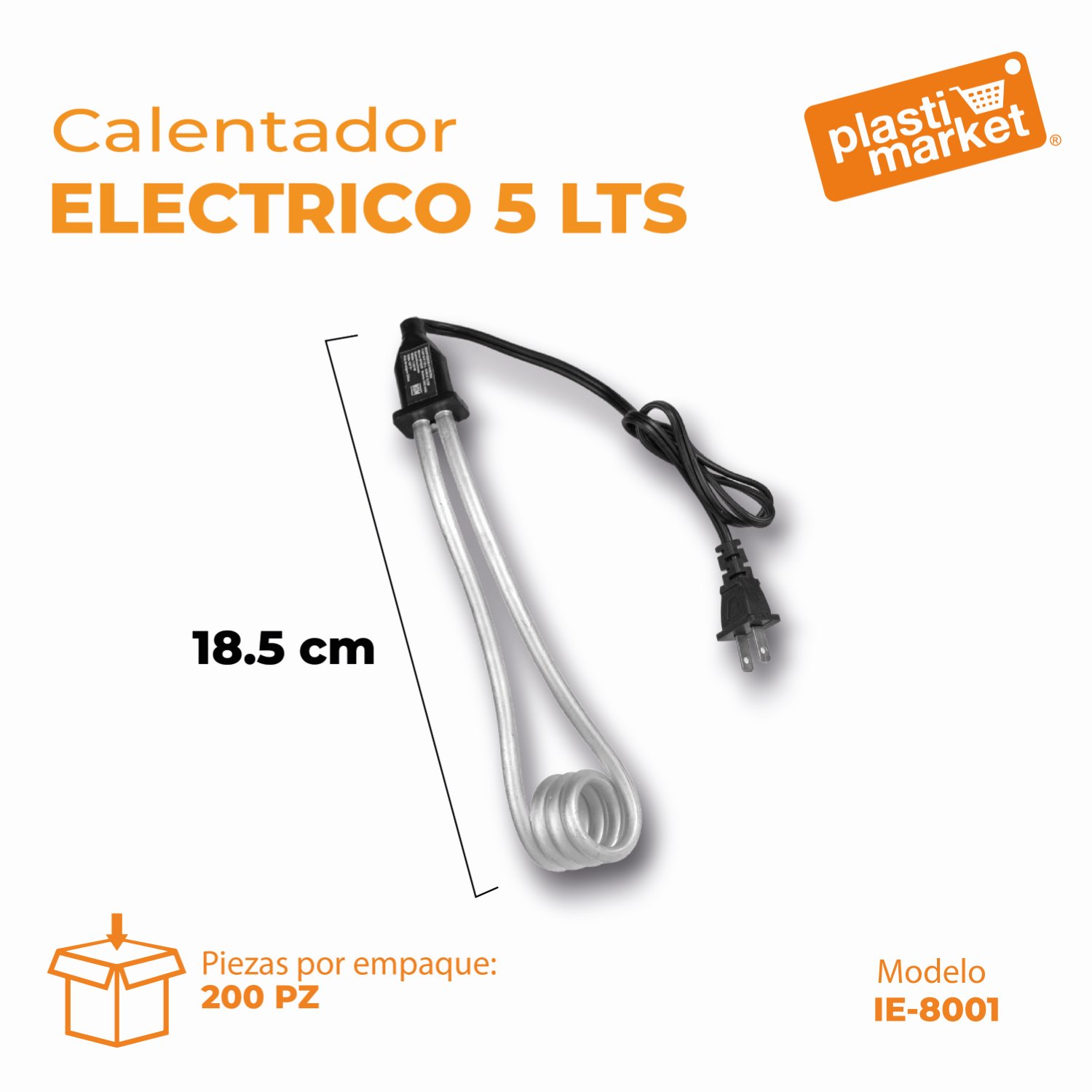 IE-8001 CALENTADOR ELECTRICO 5 LTS.