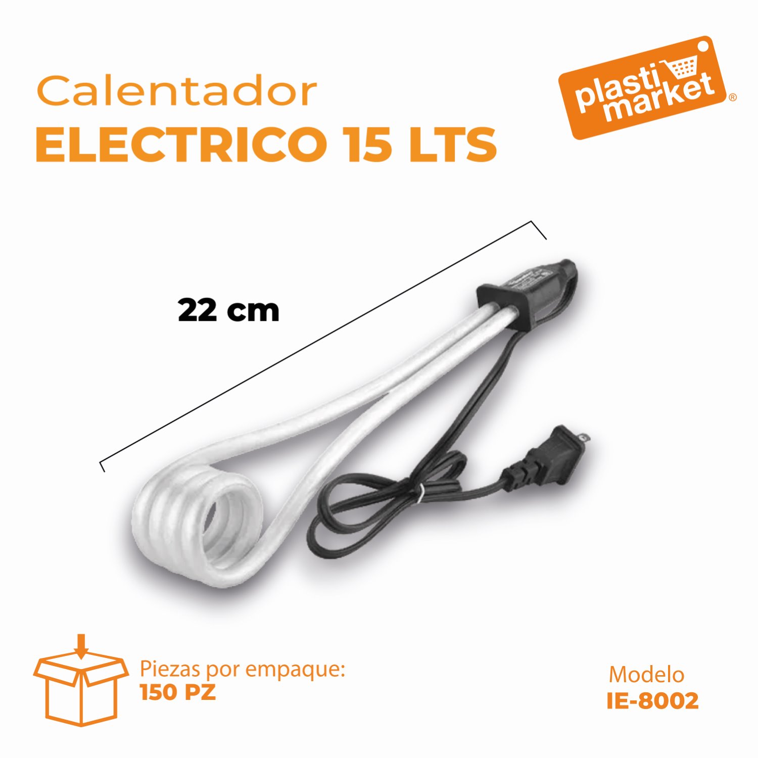 IE-8002 CALENTADOR ELECTRICO 15 LTS.