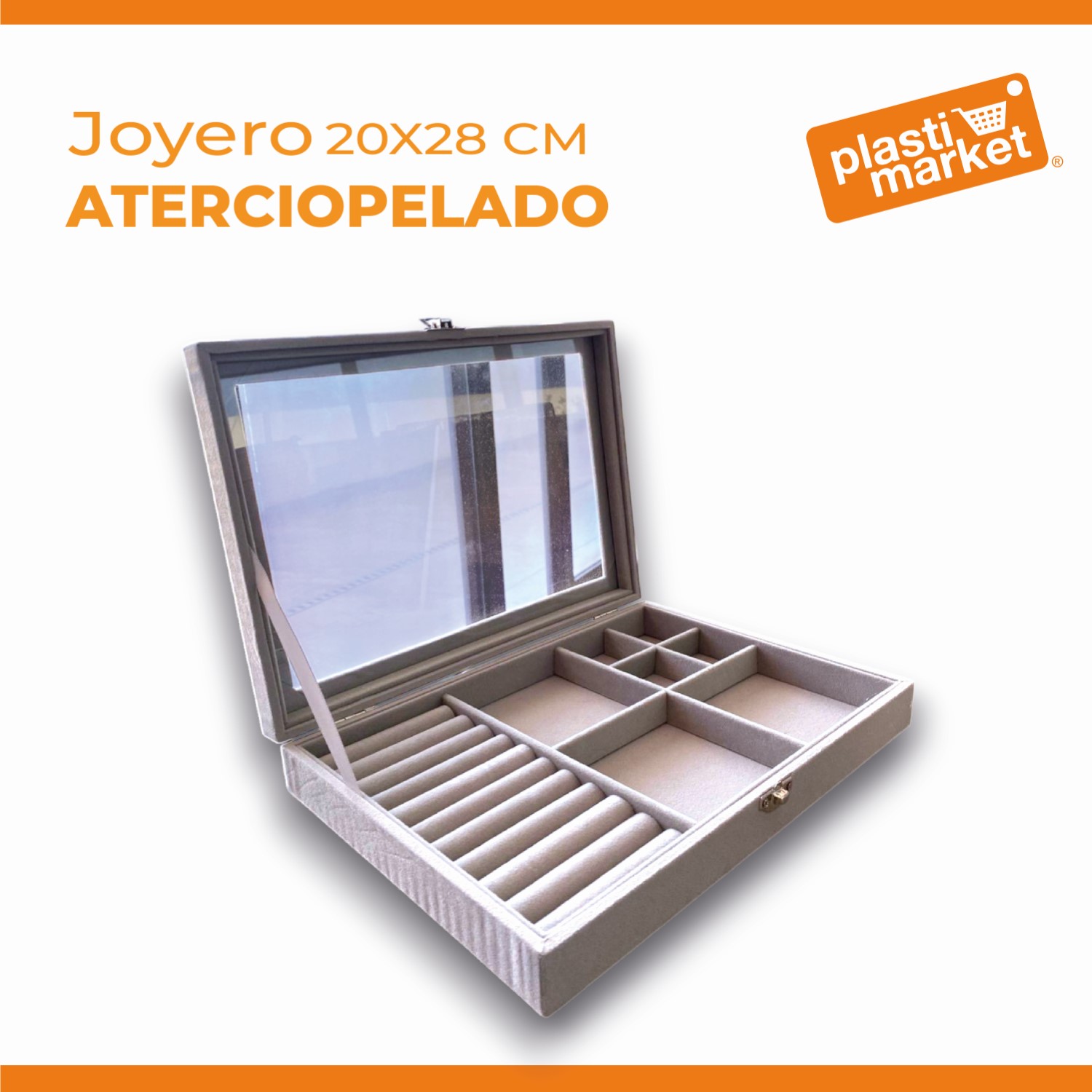 JQC9403-1 JOYERO ATERCIOPELADO 20X28 CM.