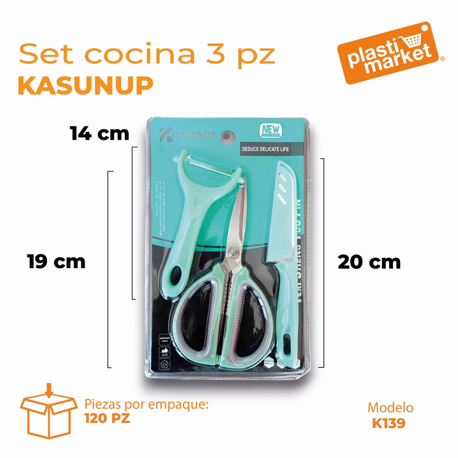 K-139 SET COCINA 3 PZ. KASUNUP