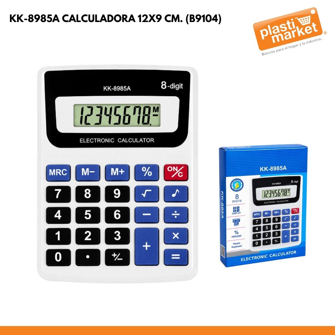 KK-8985A CALCULADORA 12X9 CM. (B9104)