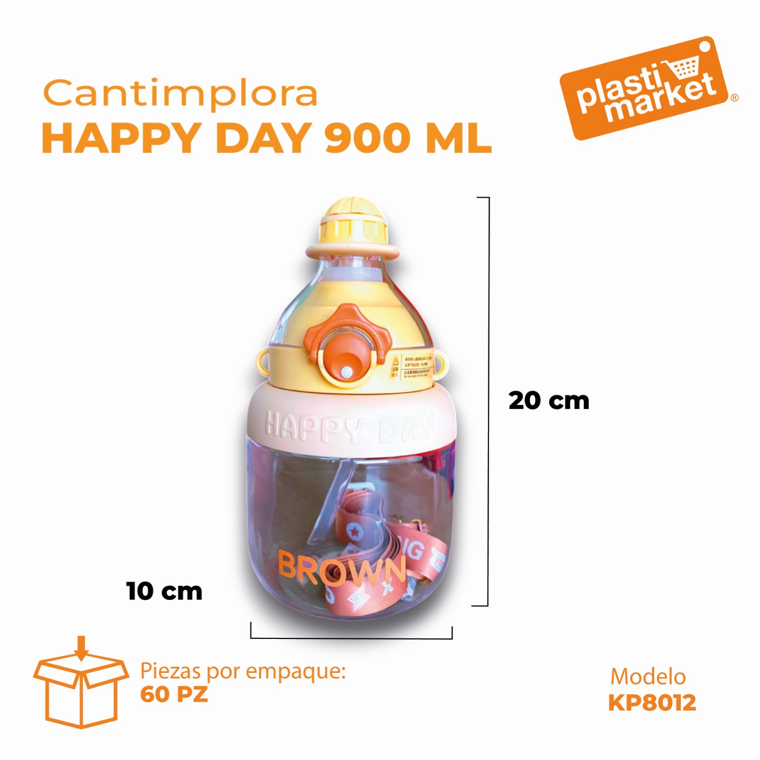 KP8012 CANTIMPLORA HAPPY DAY 900 ML.