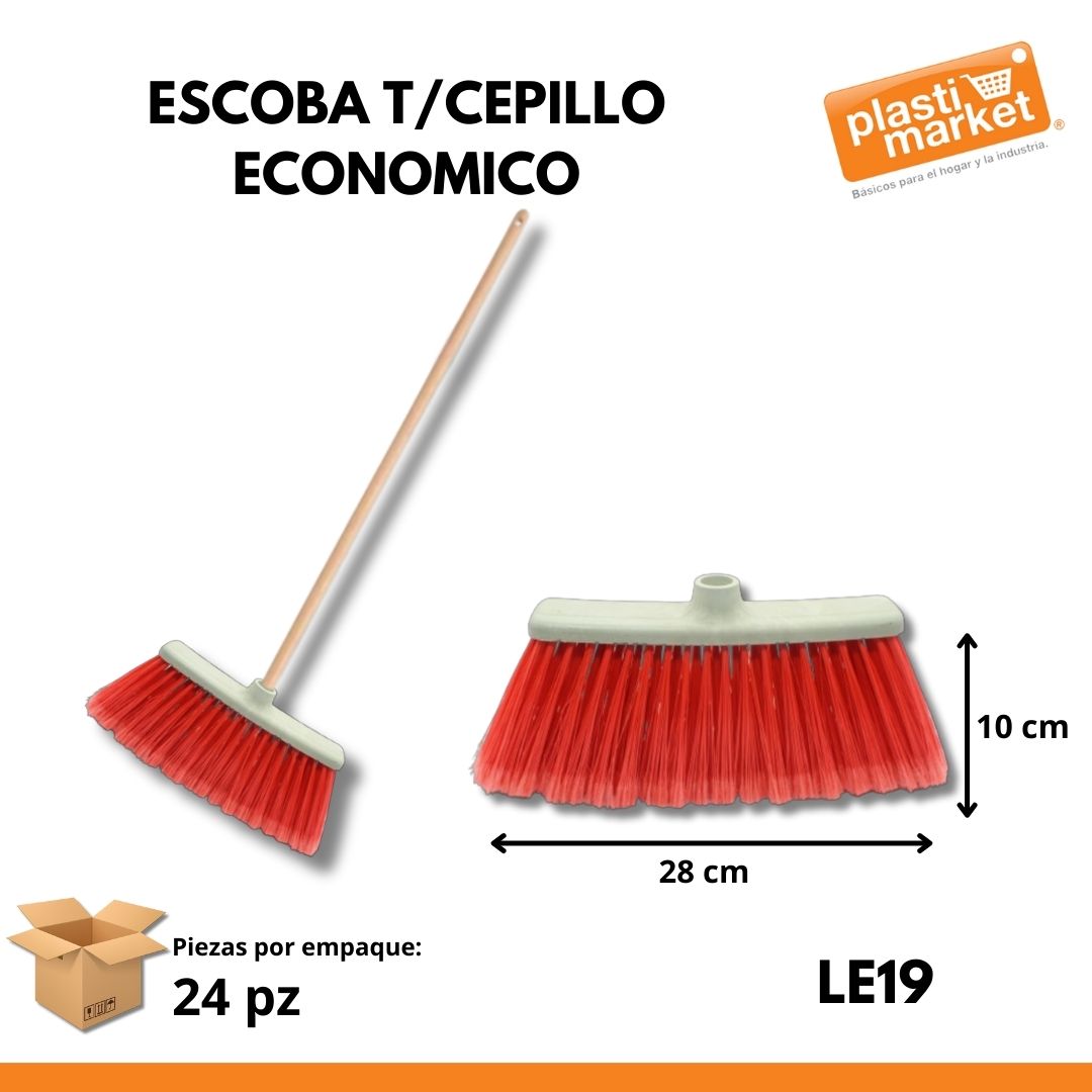 LE-19 ESCOBA T/CEPILLO ECONOMICO