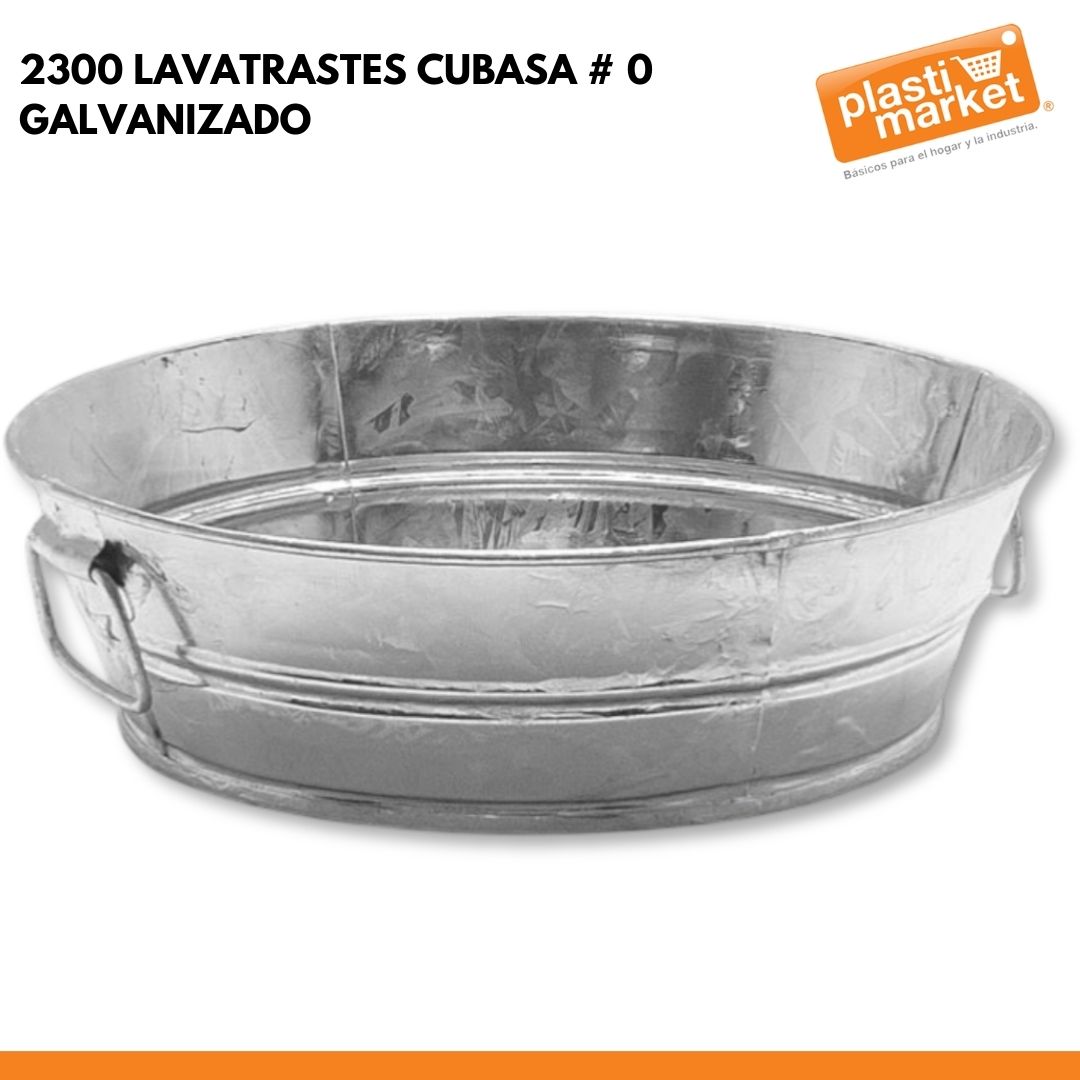 2300 LAVATRASTES CUBASA # 0 GALVANIZADO