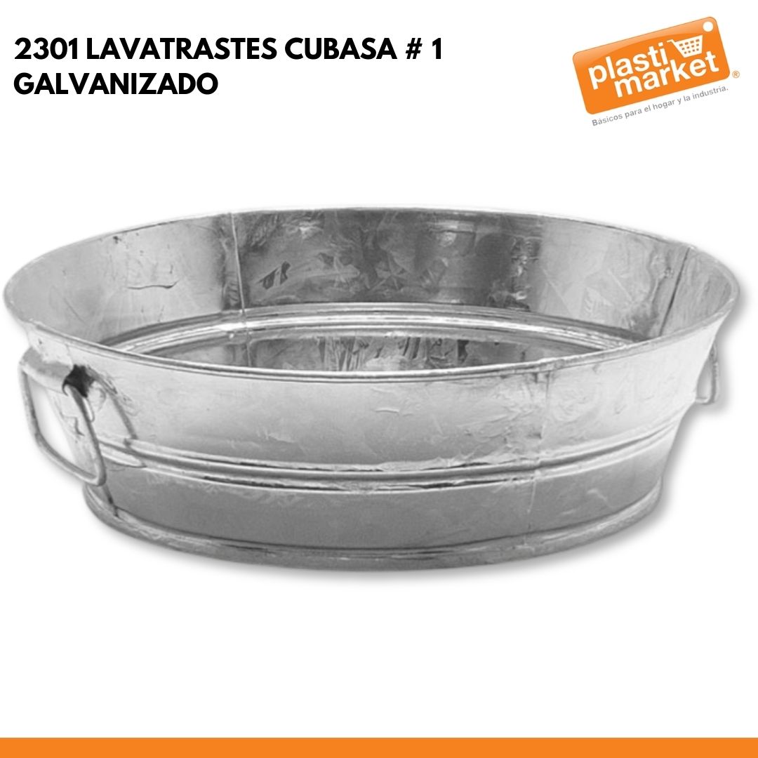 2301 LAVATRASTES CUBASA # 1 GALVANIZADO