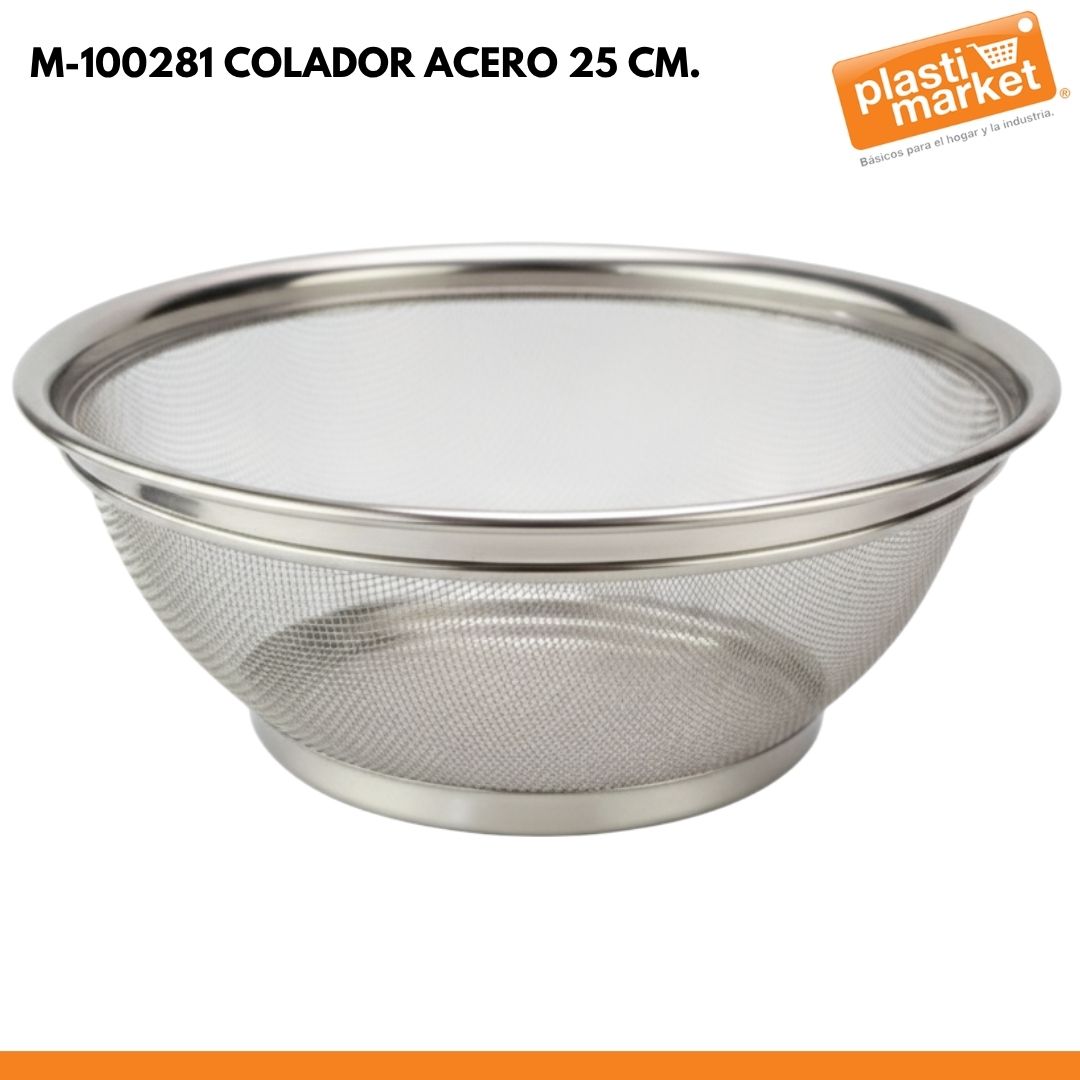 M-100281 COLADOR ACERO 25 CM.