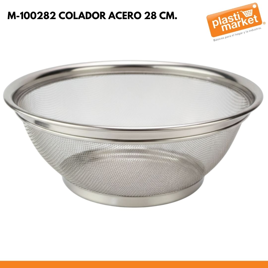 M-100282 COLADOR ACERO 28 CM.