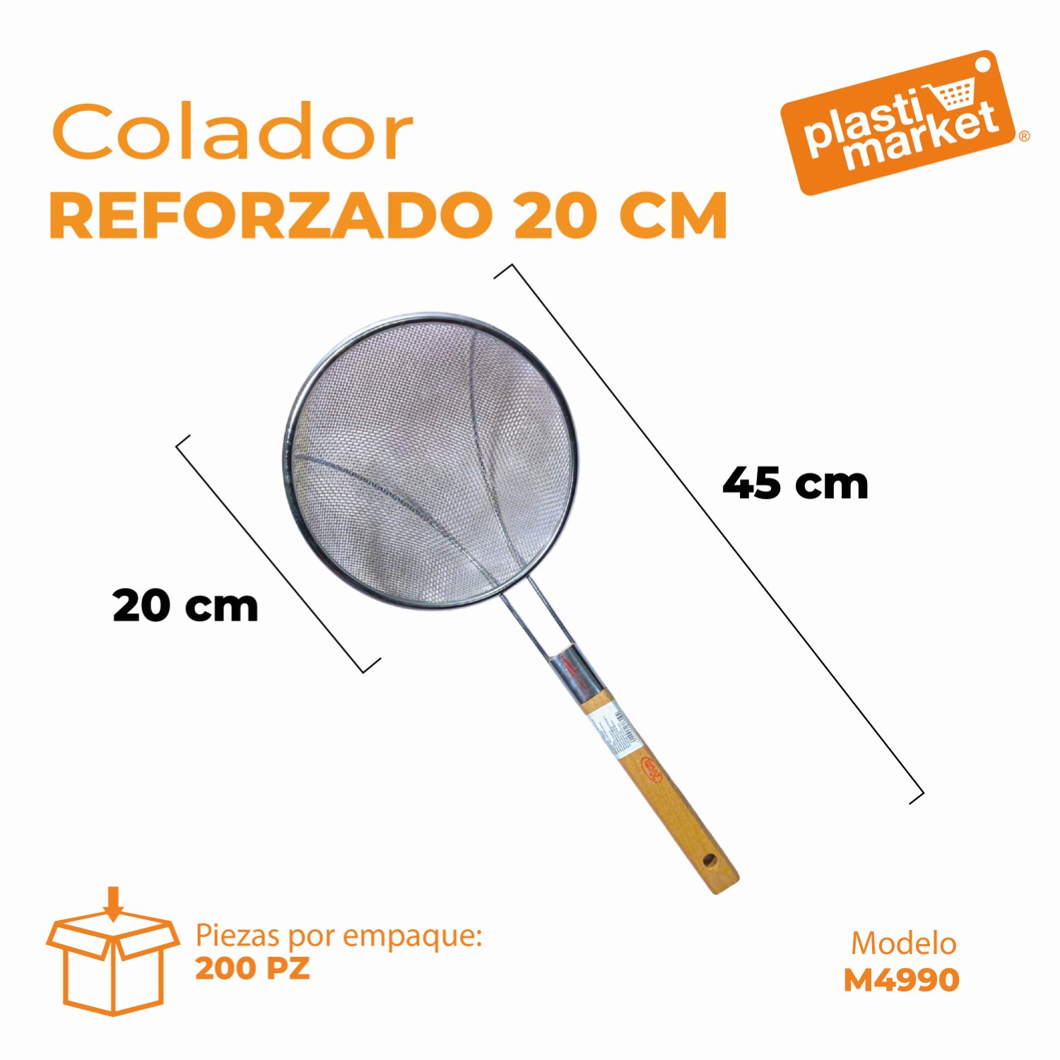 M4990 COLADOR REFORZADO 20 CM.