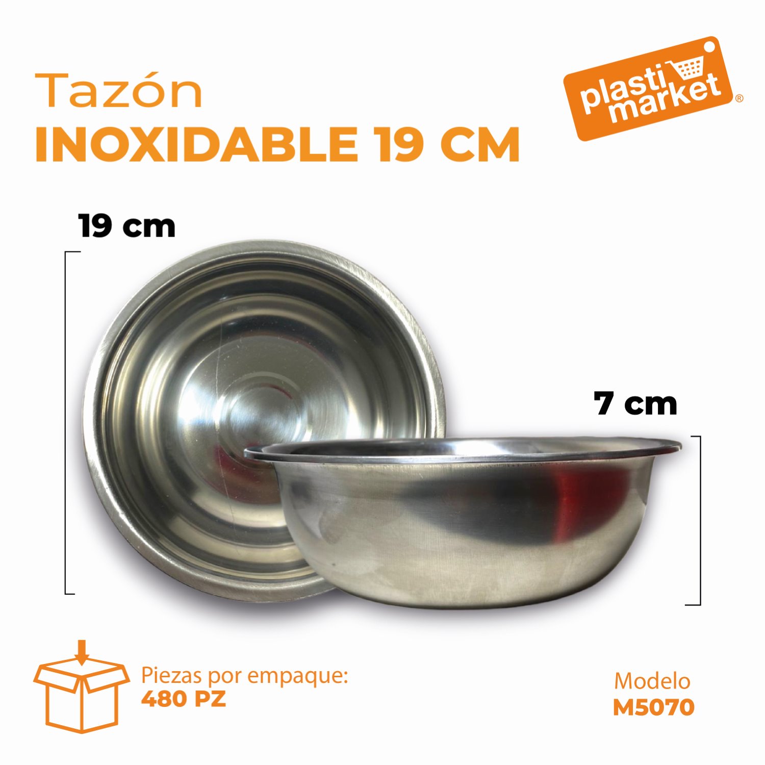 M5070 TAZON INOXIDABLE 19 CM.