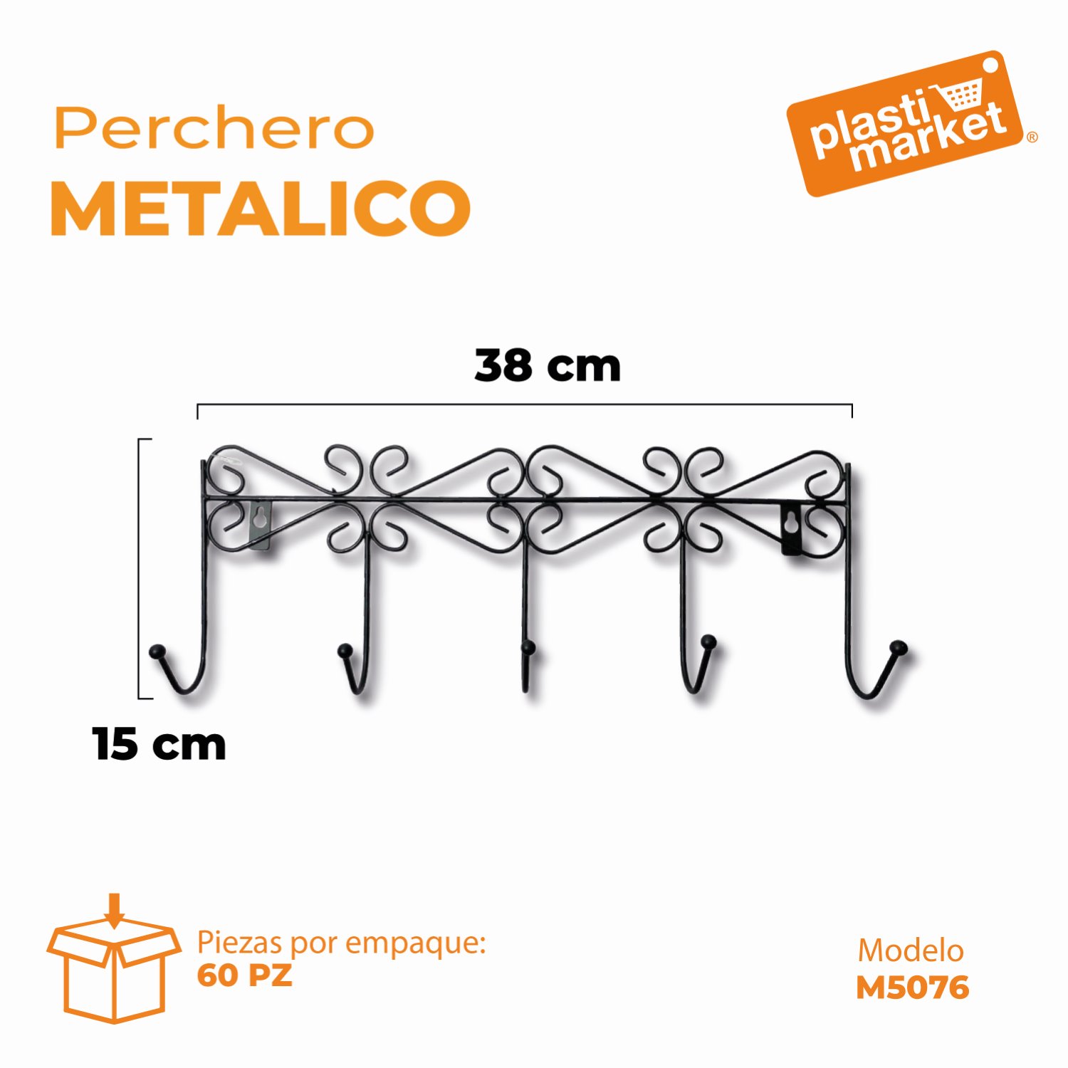 M5076 PERCHERO METALICO