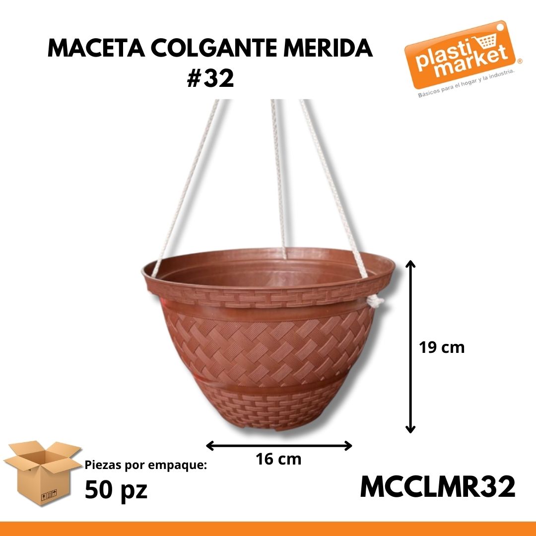 MACETA COLGANTE MERIDA #32