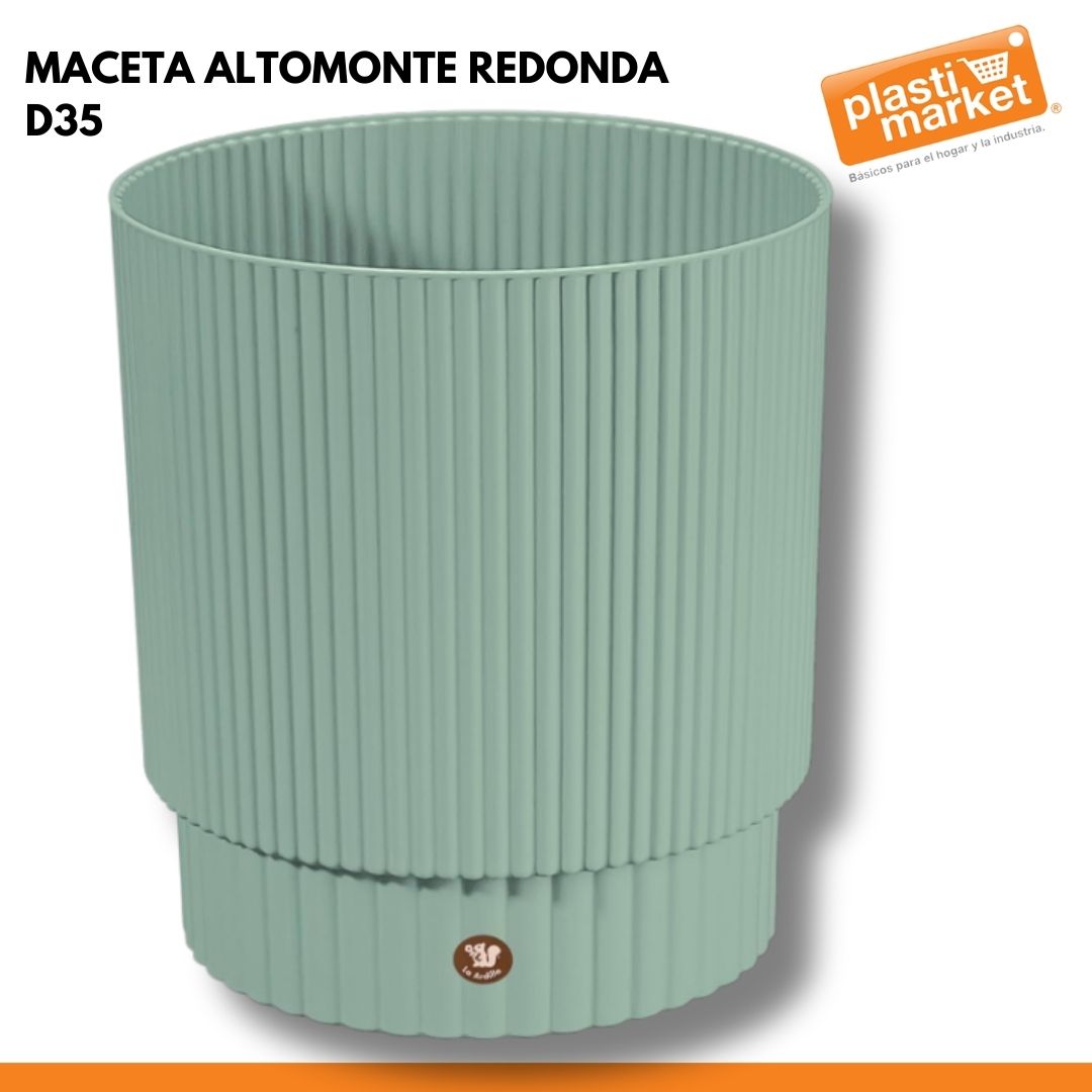 MACETA ALTOMONTE REDONDA D35