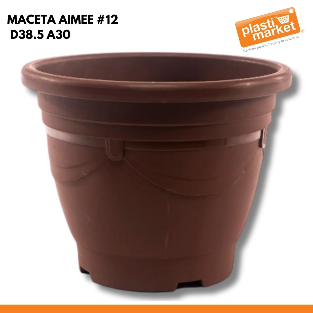 MACETA AIMEE #12 D38.5 A30