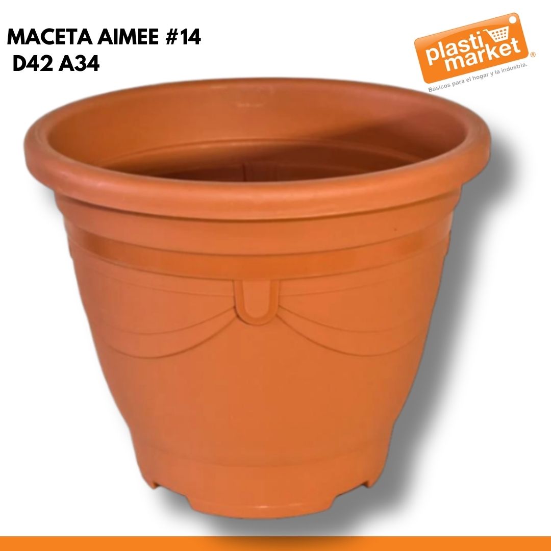 MACETA AIMEE #14 D42 A34