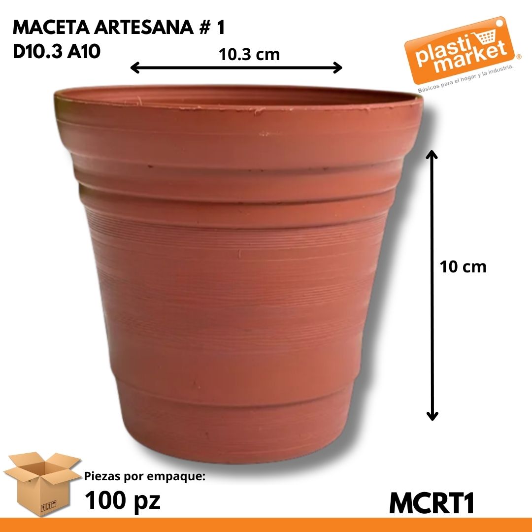 MACETA ARTESANA # 1 D10.3 A10