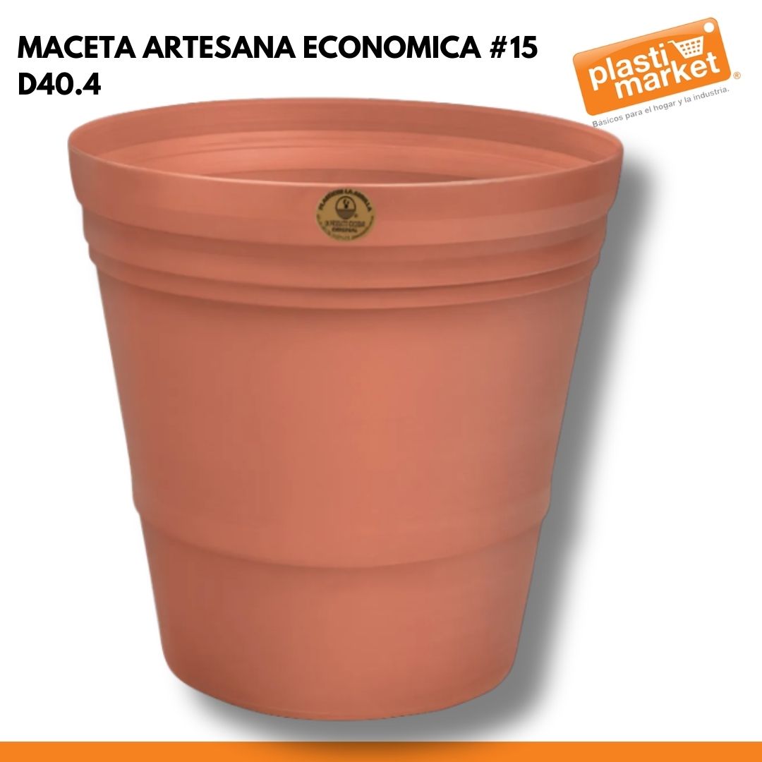 MACETA ARTESANA ECONOMICA #15 D40.4