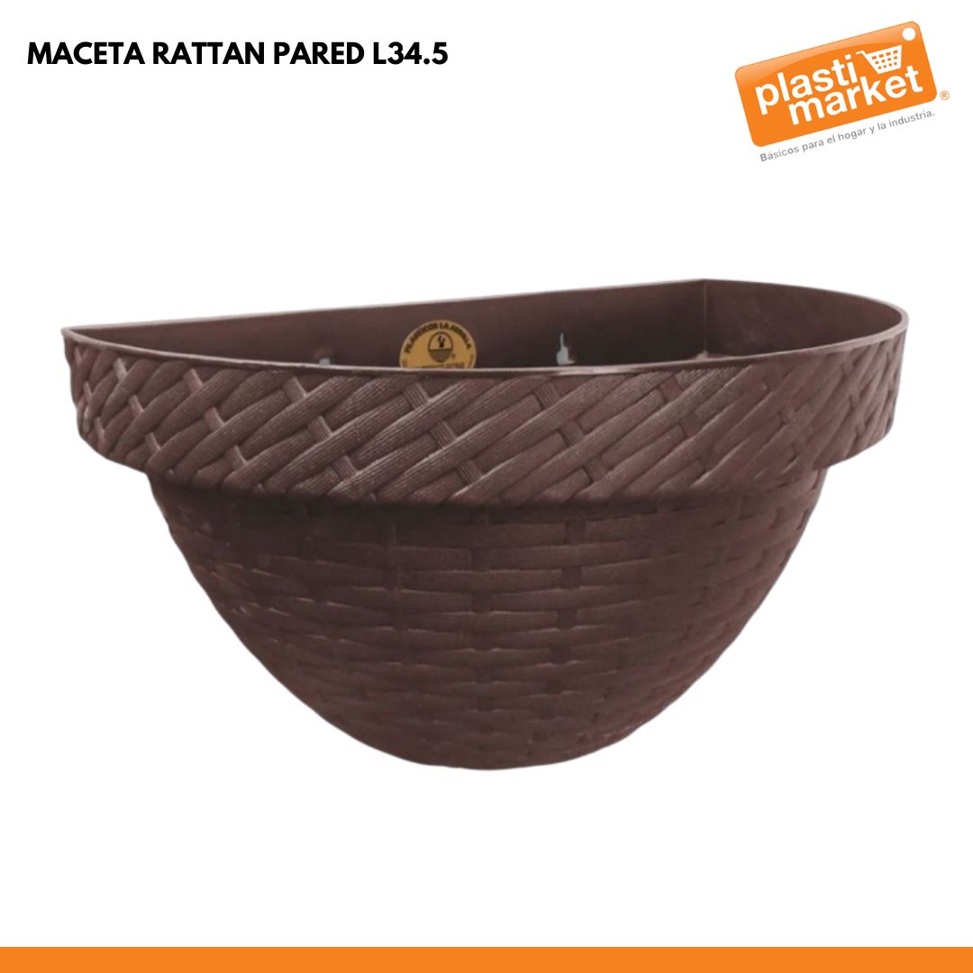 MACETA RATTAN PARED L34.5