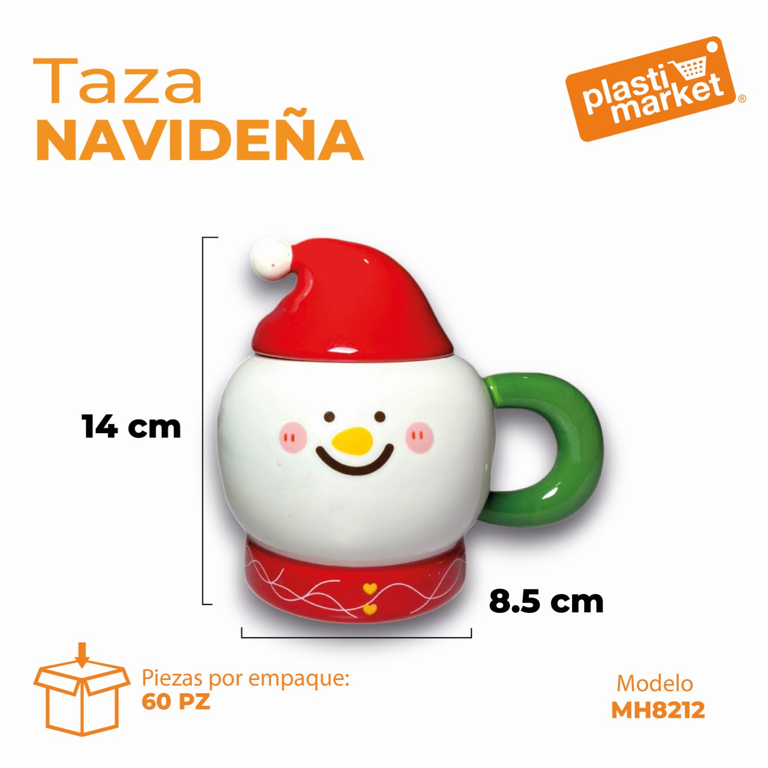 MH8212 TAZA NAVIDEÑA