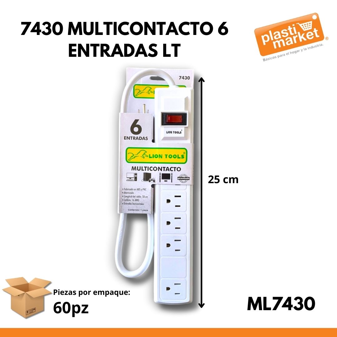 7430 MULTICONTACTO 6 ENTRADAS LT