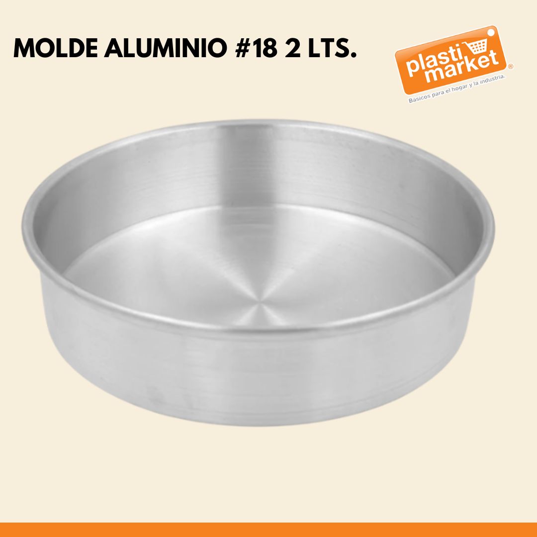 MOLDE ALUMINIO #18  2 LTS.