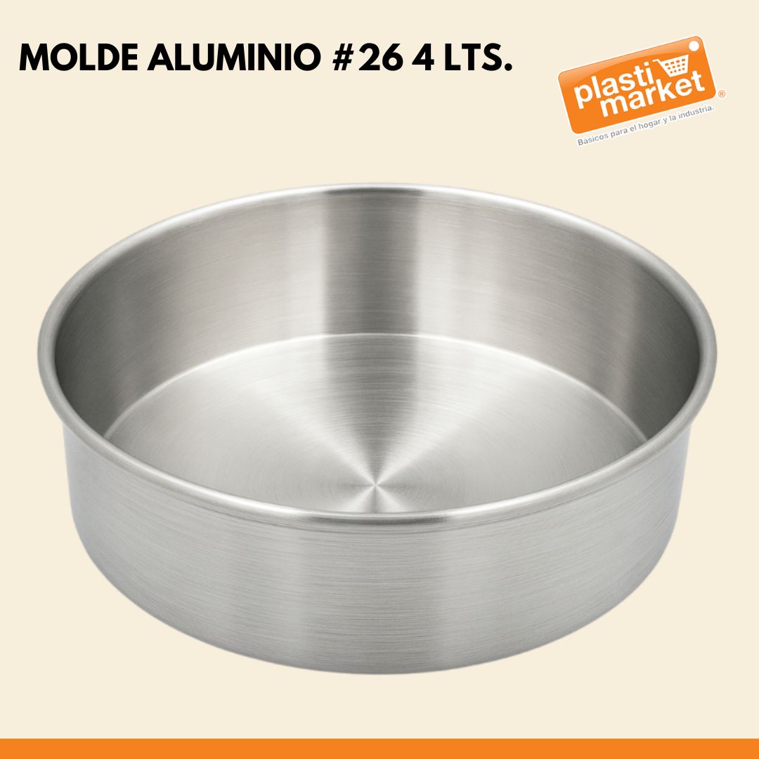 MOLDE ALUMINIO #26  4 LTS.