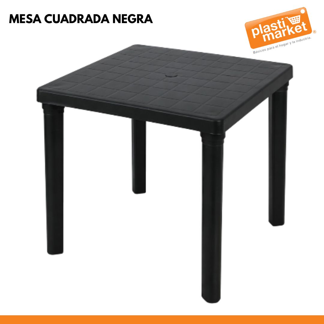 MESA CUADRADA NEGRA