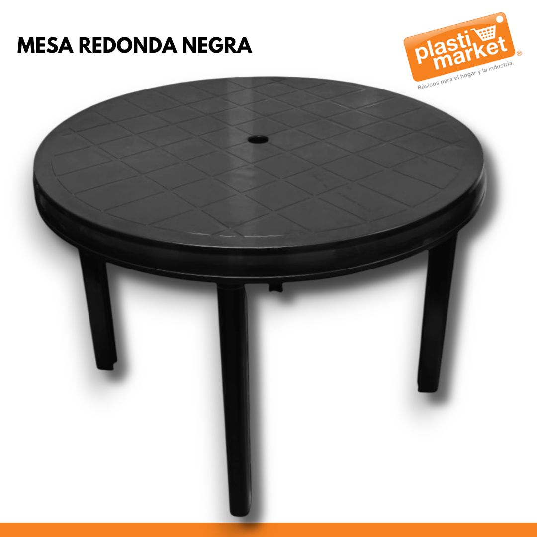 MESA REDONDA NEGRA