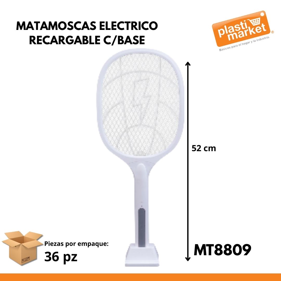 8809 MATAMOSCAS ELECTRICO RECARGABLE C/BASE