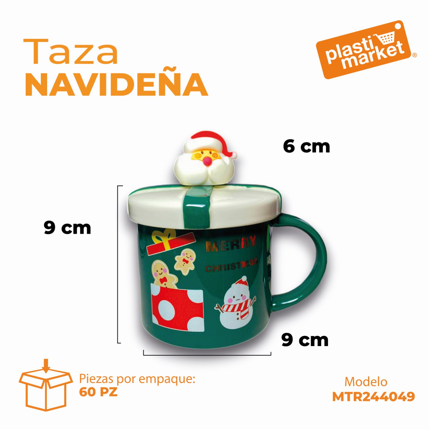 MTR244049 TAZA NAVIDEÑA