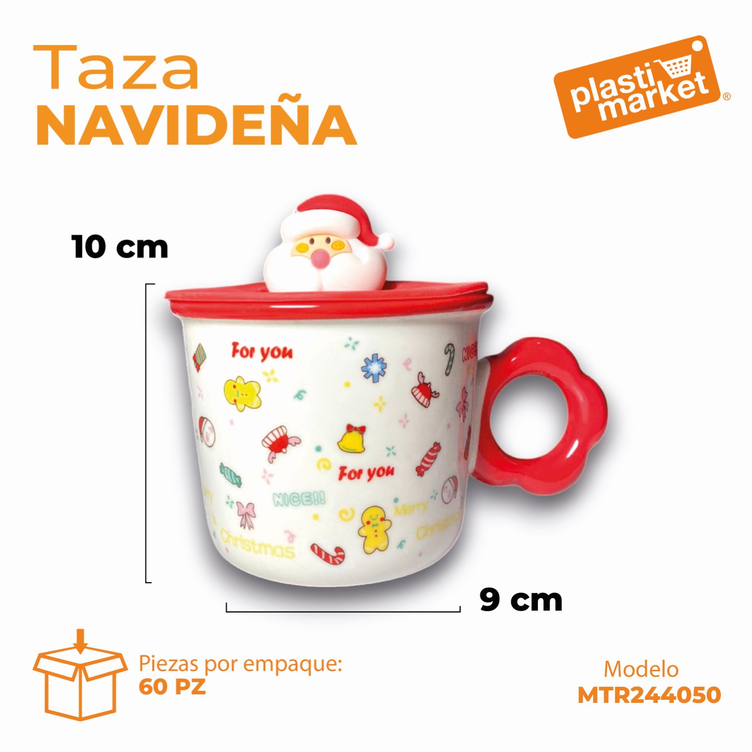 MTR244050 TAZA NAVIDEÑA