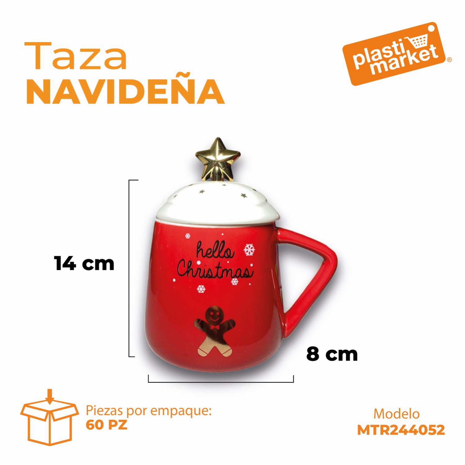 MTR244052 TAZA NAVIDEÑA