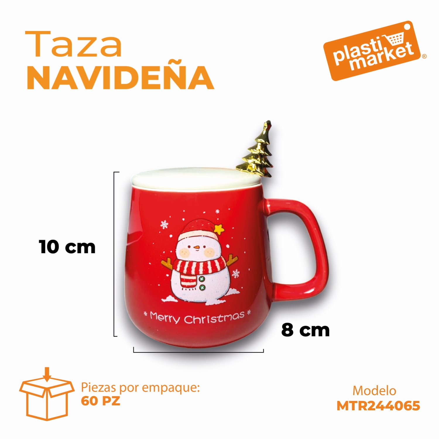 MTR244065 TAZA NAVIDEÑA