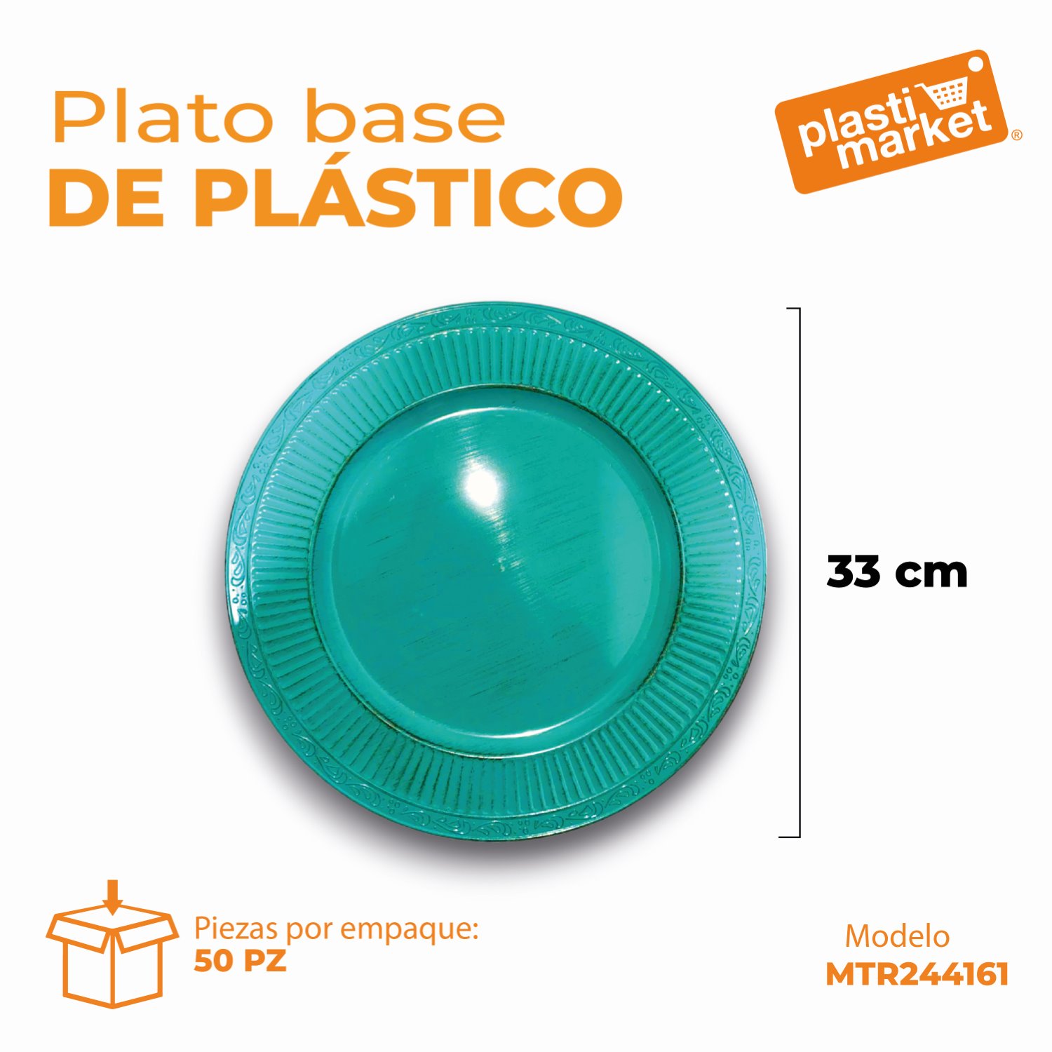 MTR244161 PLATO BASE DE PLASTICO
