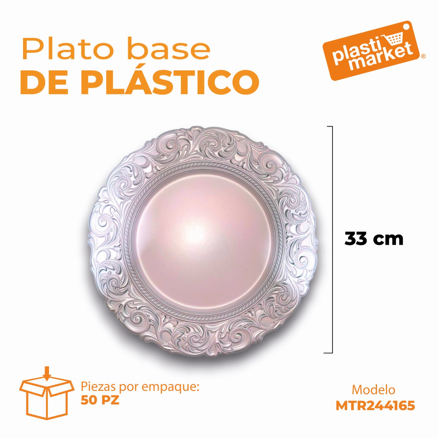 MTR244165 PLATO BASE DE PLASTICO