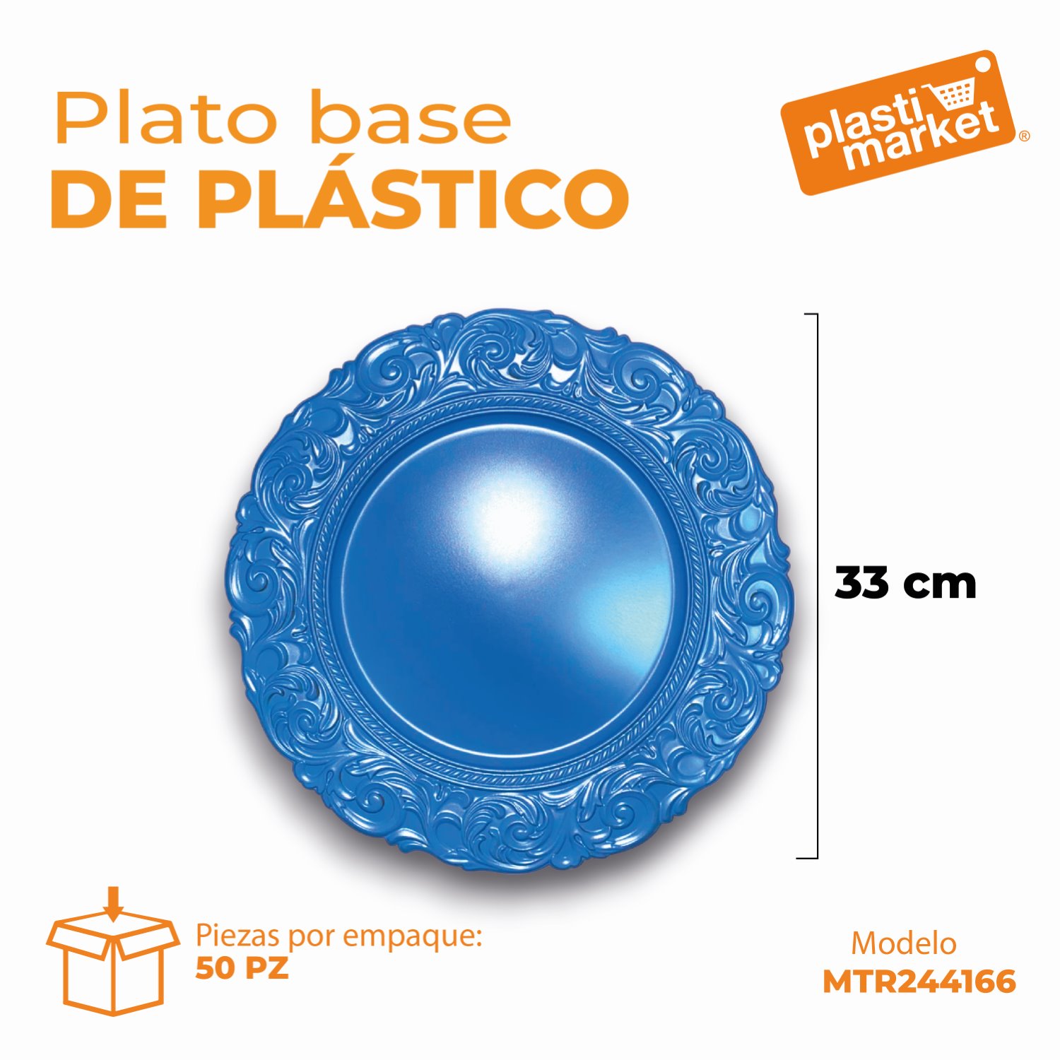 MTR244166 PLATO BASE DE PLASTICO