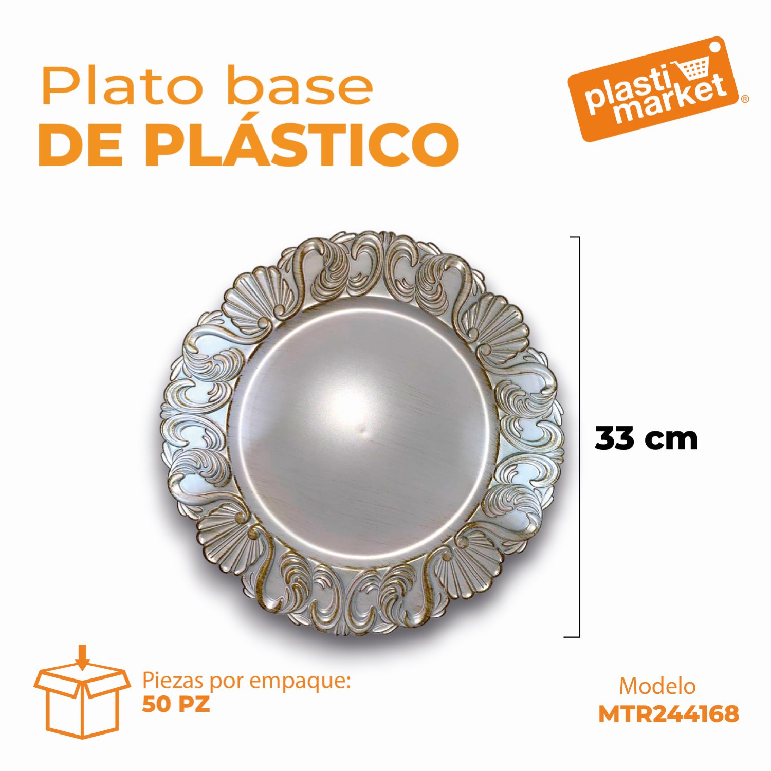 MTR244168 PLATO BASE DE PLASTICO