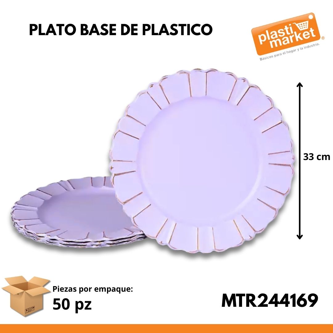 MTR244169 PLATO BASE DE PLASTICO