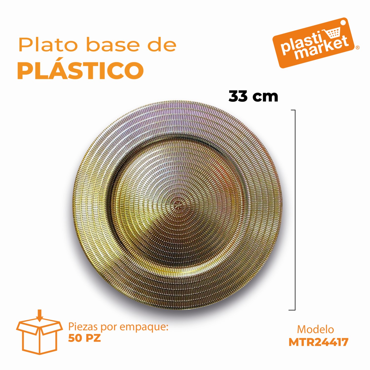MTR244171 PLATO BASE DE PLASTICO