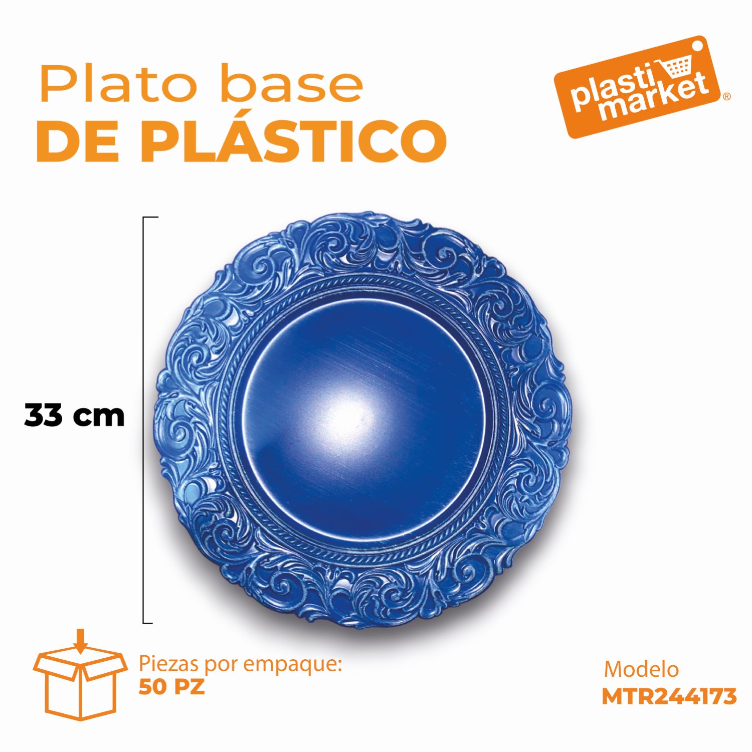 MTR244173 PLATO BASE DE PLASTICO