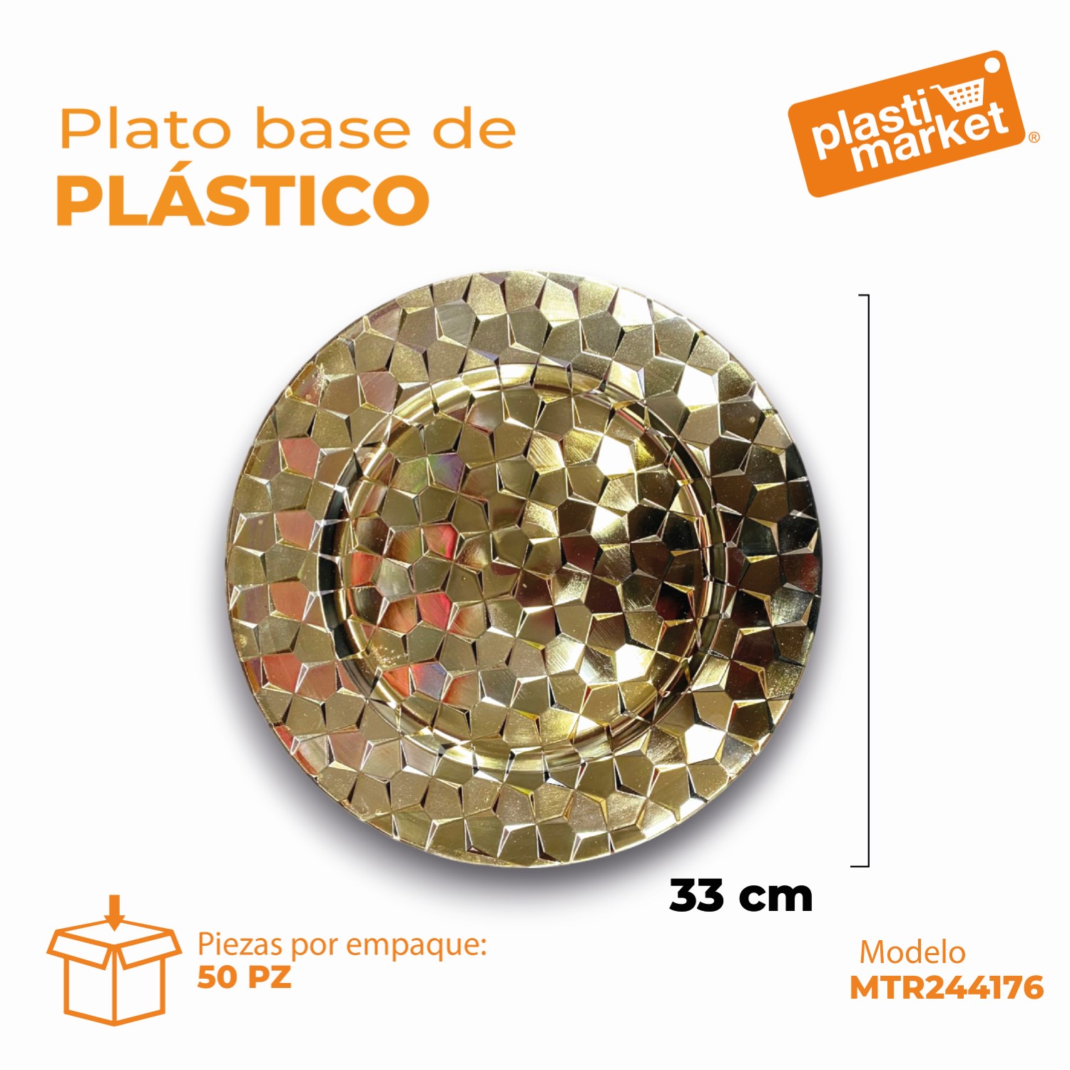 MTR244176 PLATO BASE DE PLASTICO