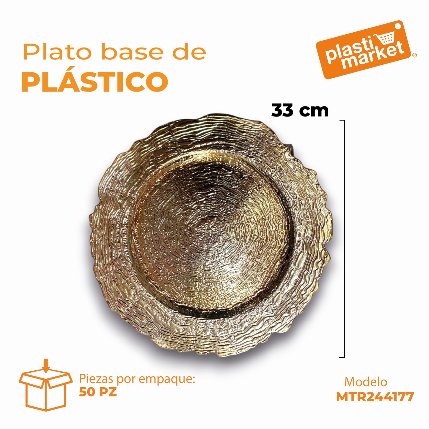 MTR244177 PLATO BASE DE PLASTICO