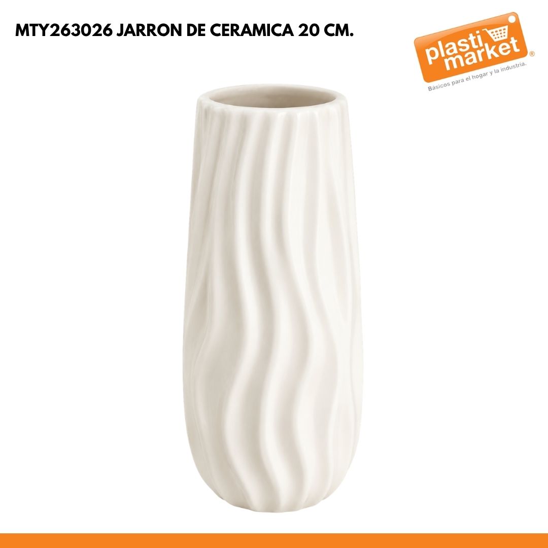 MTY263026 JARRON DE CERAMICA 20 CM.