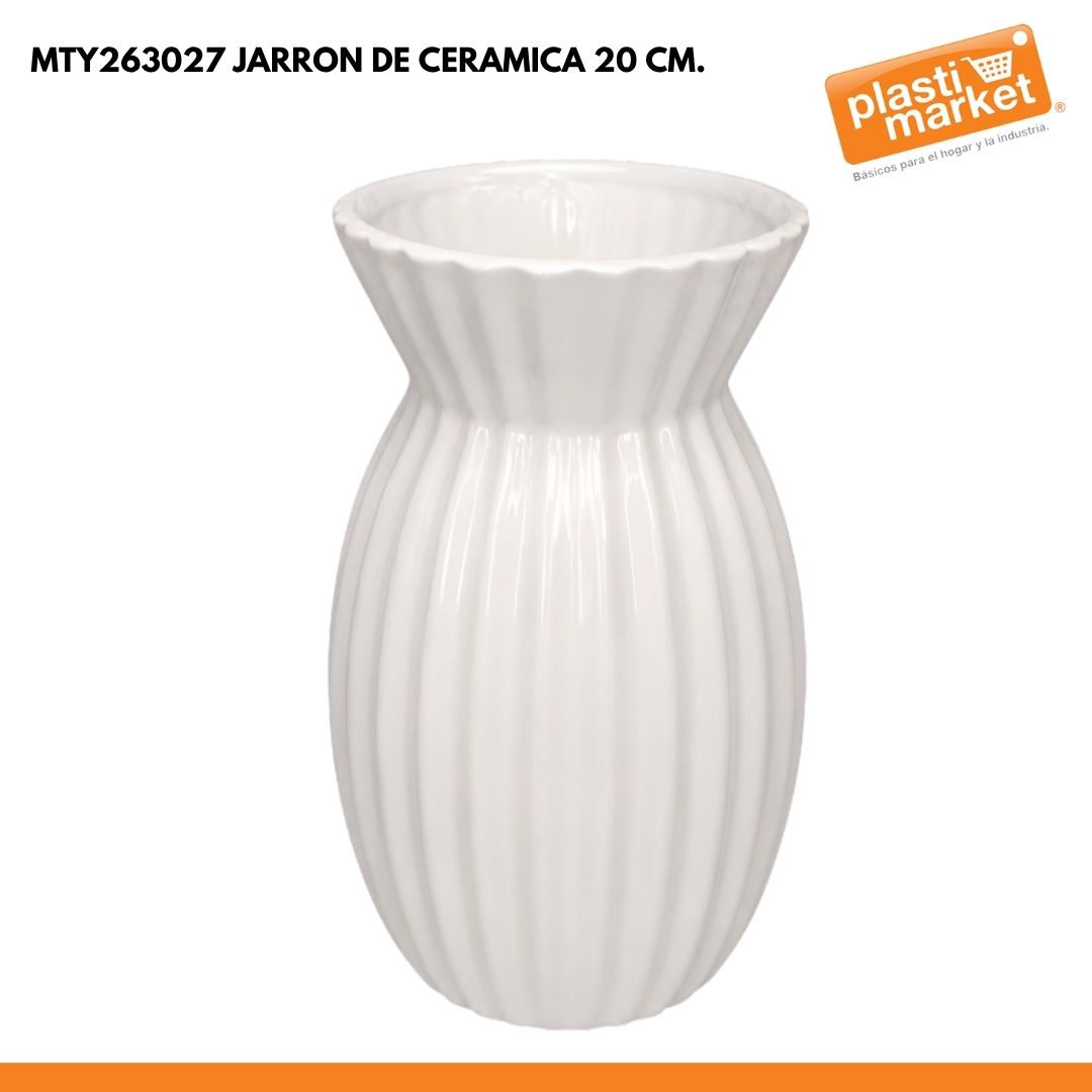 MTY263027 JARRON DE CERAMICA 20 CM.