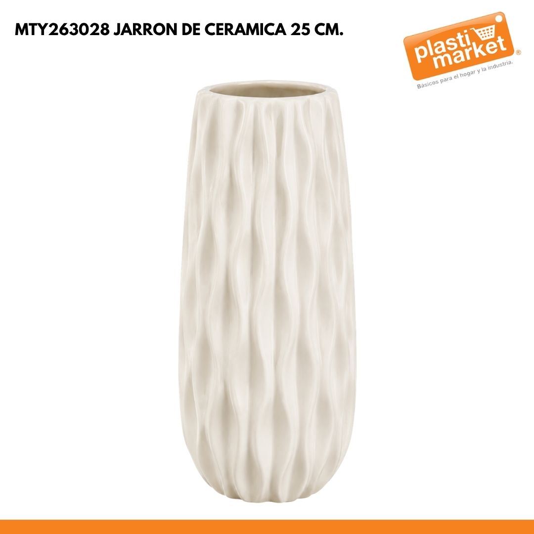 MTY263028 JARRON DE CERAMICA 25 CM.