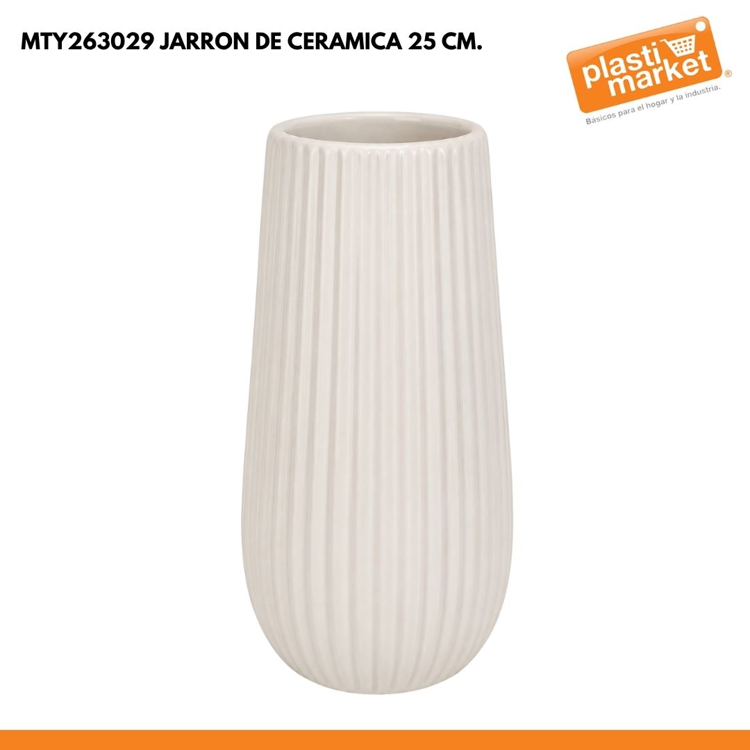 MTY263029 JARRON DE CERAMICA 25 CM.
