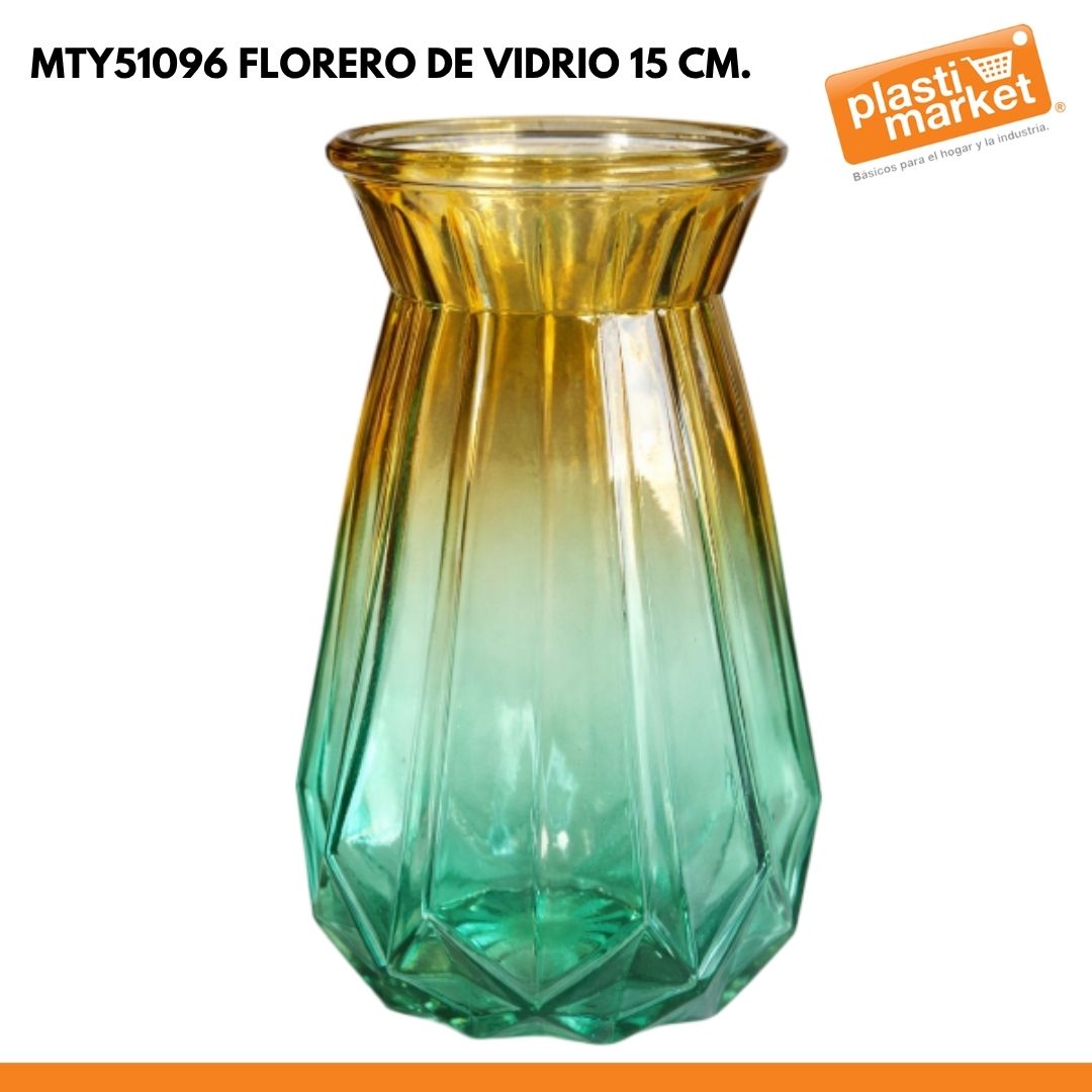 MTY51096 FLORERO DE VIDRIO 15 CM.
