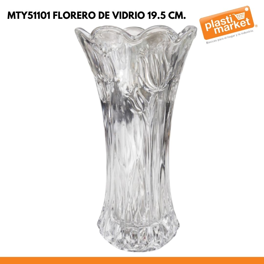 MTY51101 FLORERO DE VIDRIO 19.5 CM.